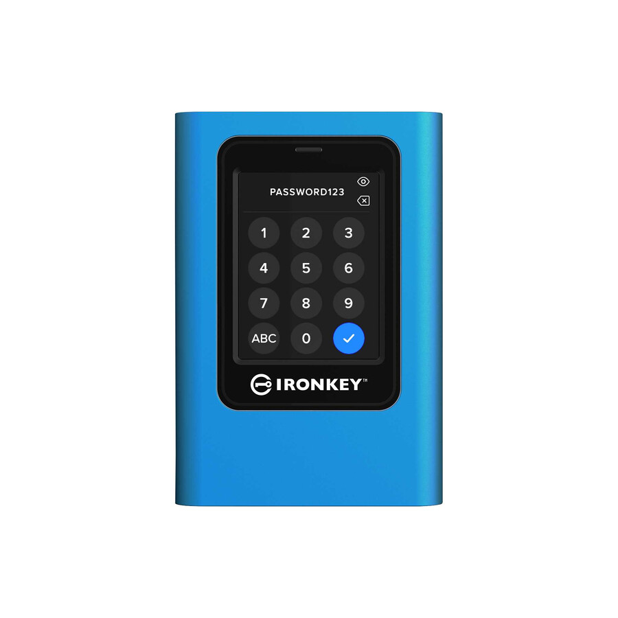 externí ssd disk kingston ironkey vault privacy 80 – kapacita = 192 tb