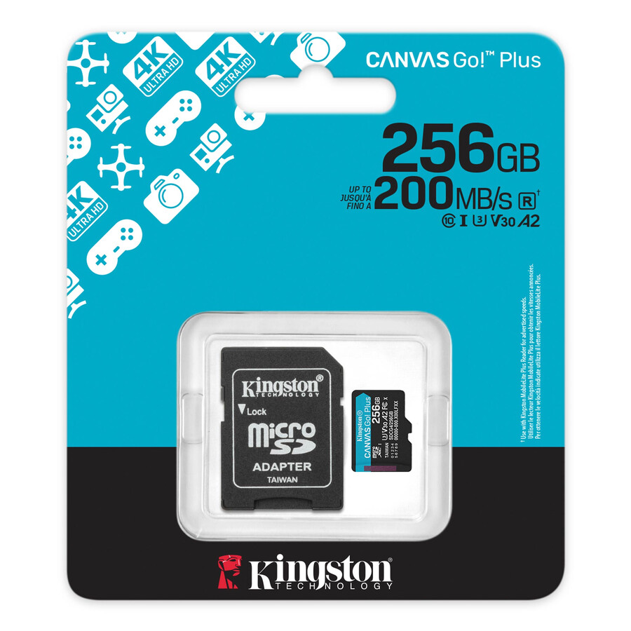 paměťová karta microsd canvas go plus – číslo dílu=sdcg4256gb