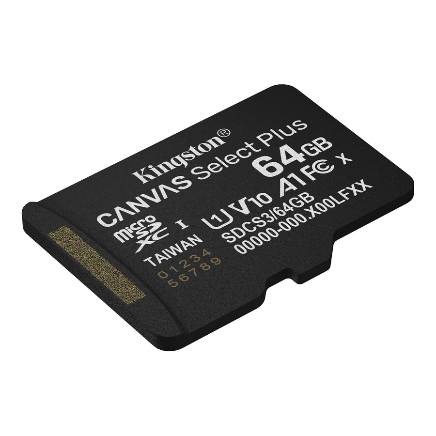paměťová karta microsd canvas select plus - kapacita = 64 gb adaptér = žádný