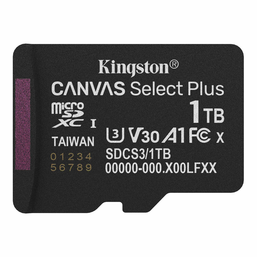paměťová karta microsd canvas select plus - kapacita=256gb adaptér=žádný