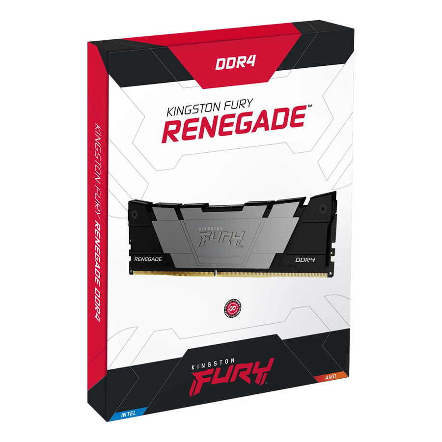 paměť kingston fury renegade ddr4 - rychlost = 3200 mts celková kapacita sada = 64 gb sada = sada 4 ram hustota = 8 gbit