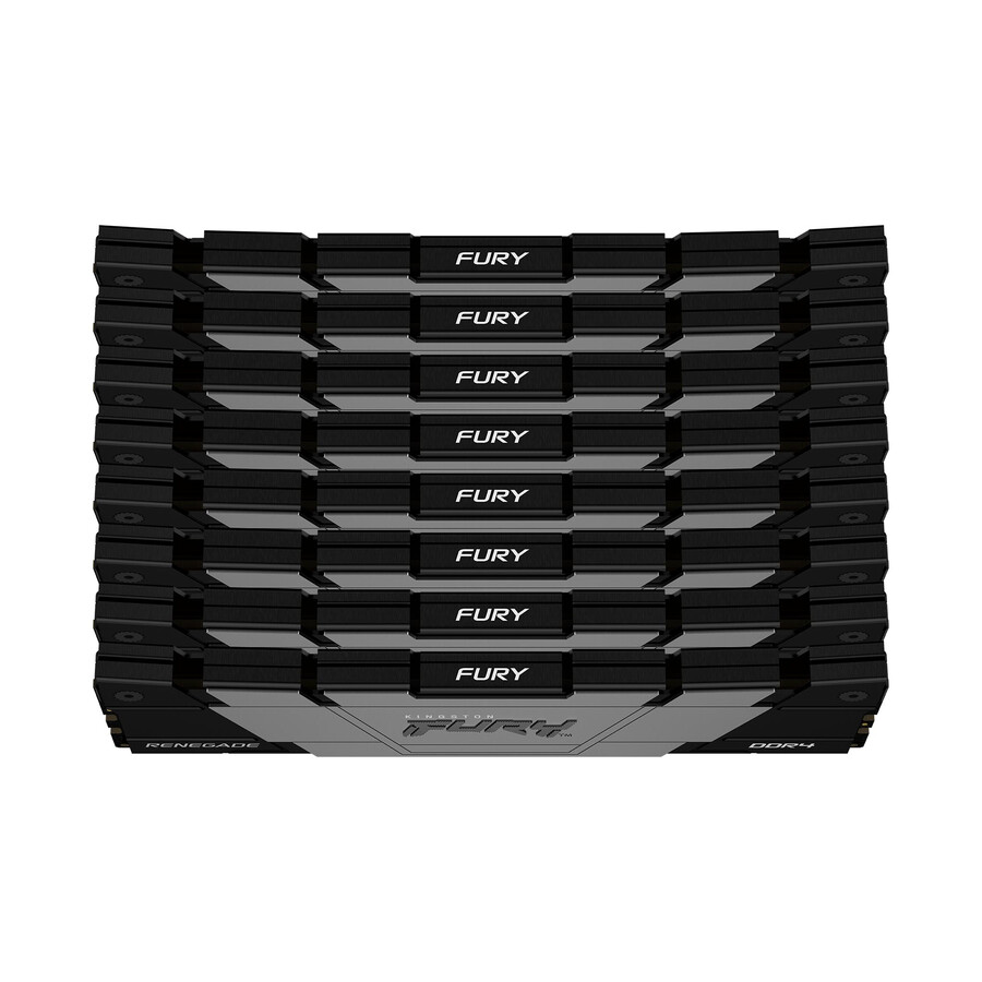 paměť kingston fury renegade ddr4 - rychlost = 3600 mts celková kapacita sada = 64 gb sada = sada 4 ram hustota = 8 gbit