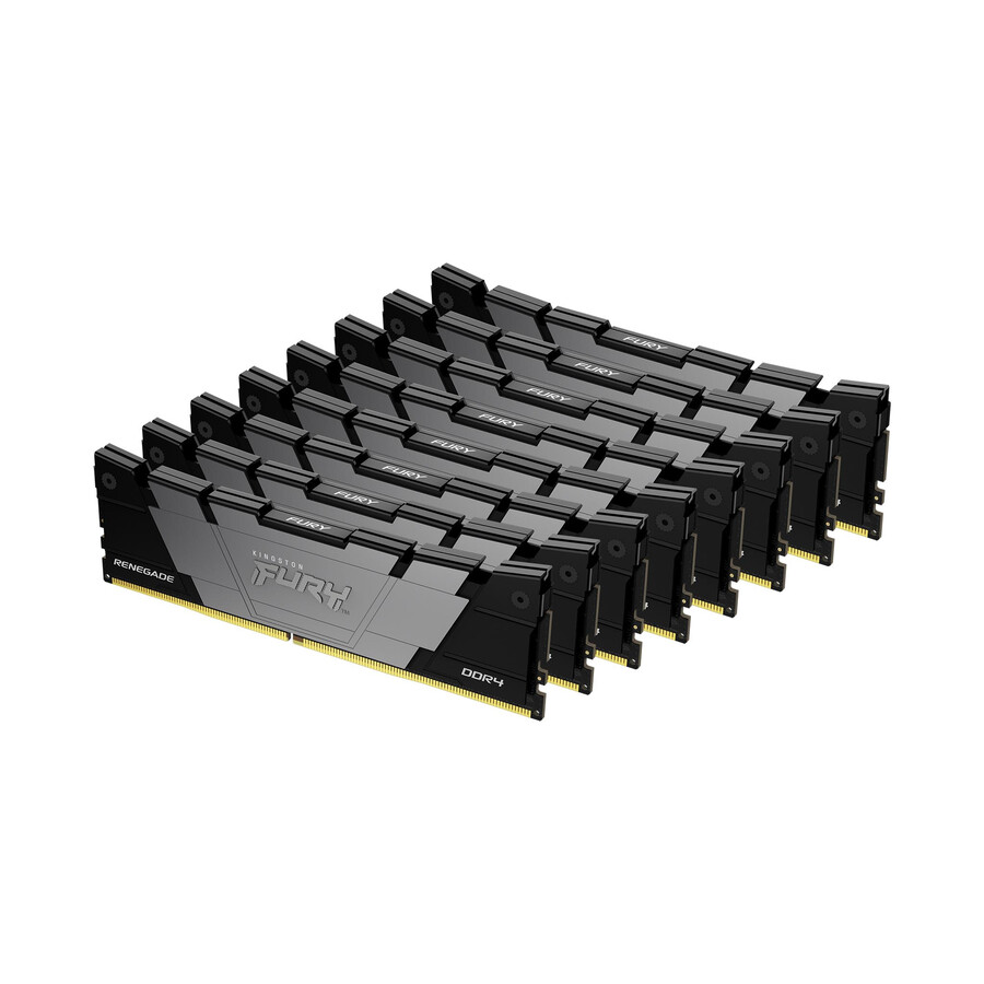 paměť kingston fury renegade ddr4 - rychlost = 3200 mts celková kapacita sada = 8 gb sada = jeden modul hustota paměti dram = 8 gbit