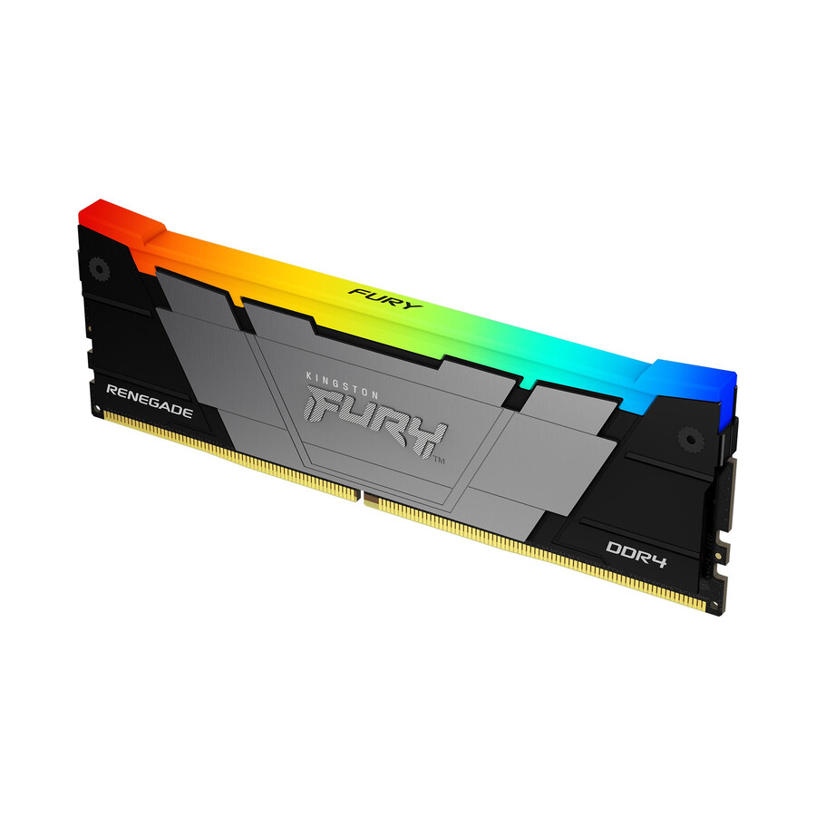 paměť kingston fury renegade ddr4 rgb - rychlost = 3200 mts celková kapacita sada = 128 gb sada = sada 4 ram hustota = 16 gbit