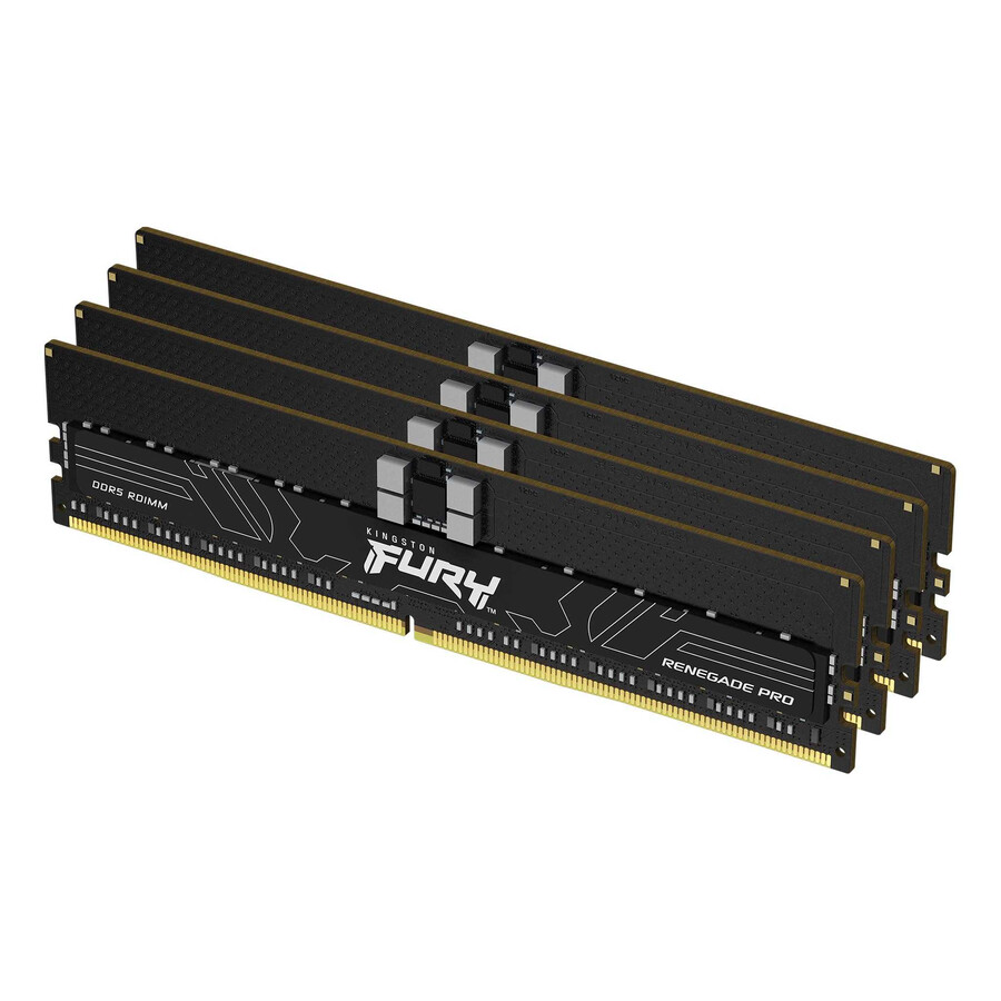 paměť kingston fury renegade pro ddr5 rdimm - rychlost = 4800 mts celková kapacita sada = 32 gb sada = jeden modul hustota paměti dram = 16 gb typ profilu = plug n play