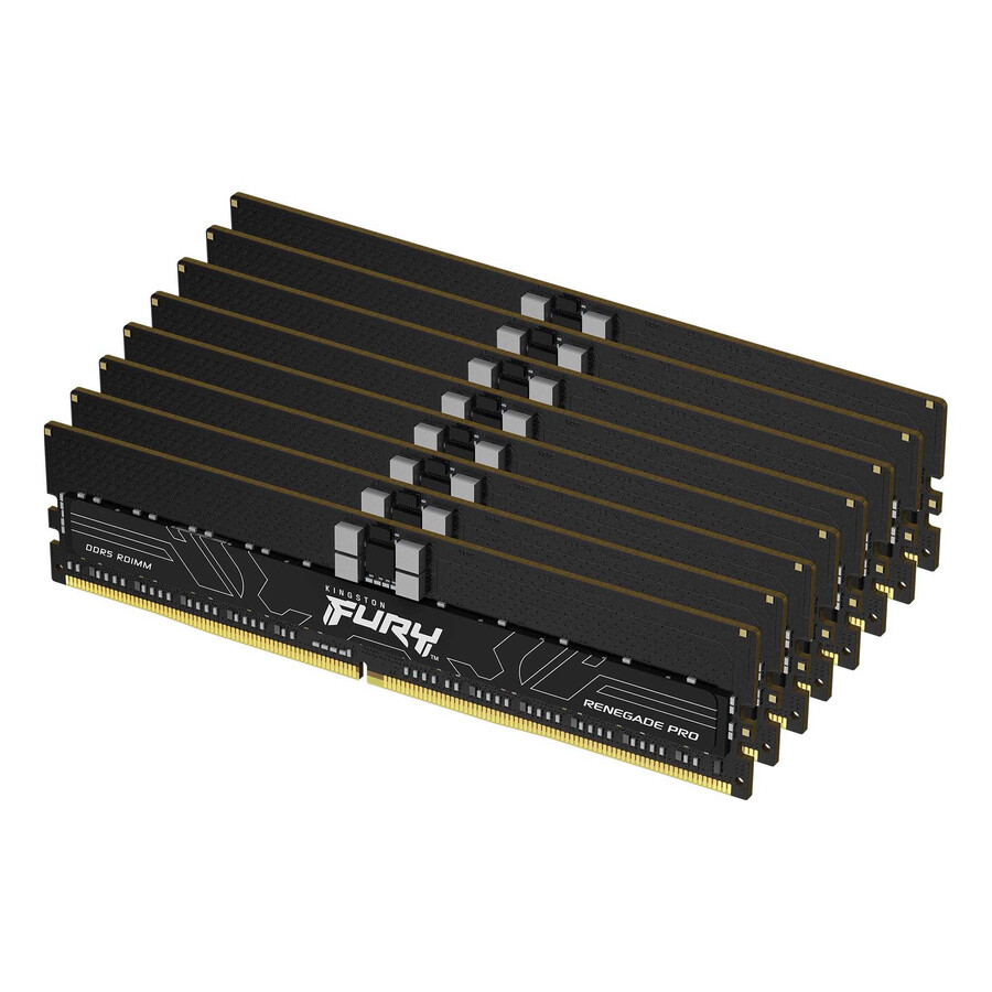 paměť kingston fury renegade pro ddr5 rdimm - rychlost = 4800 mts celková kapacita sada = 32 gb sada = jeden modul hustota paměti dram = 16 gb typ profilu = plug n play