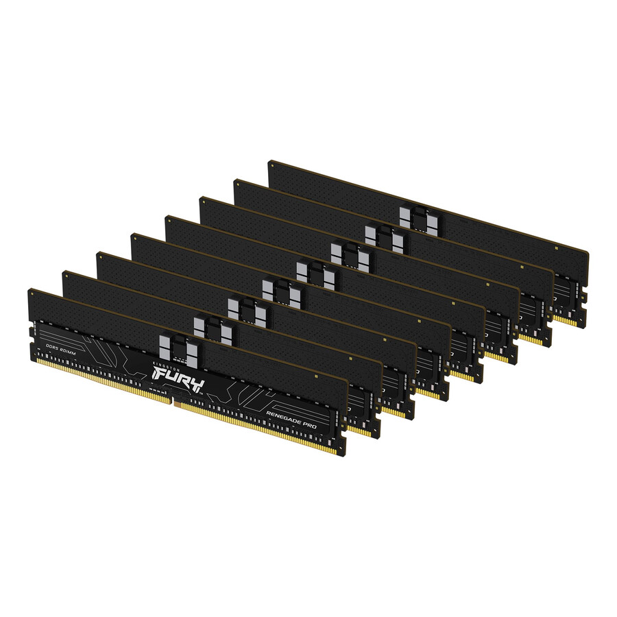 paměť kingston fury renegade pro ddr5 rdimm - rychlost = 6000 mts celková kapacita sada = 16 gb sada = jeden modul hustota paměti dram = 16 gb typ bitového profilu = intel xmp