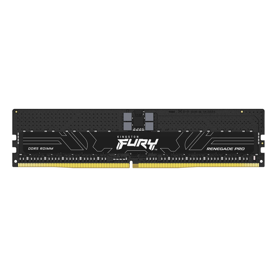 paměť kingston fury renegade pro ddr5 rdimm - rychlost = 6000 mts celková kapacita sada = 32 gb sada = jeden modul hustota paměti dram = 16 gb typ bitového profilu = intel xmp