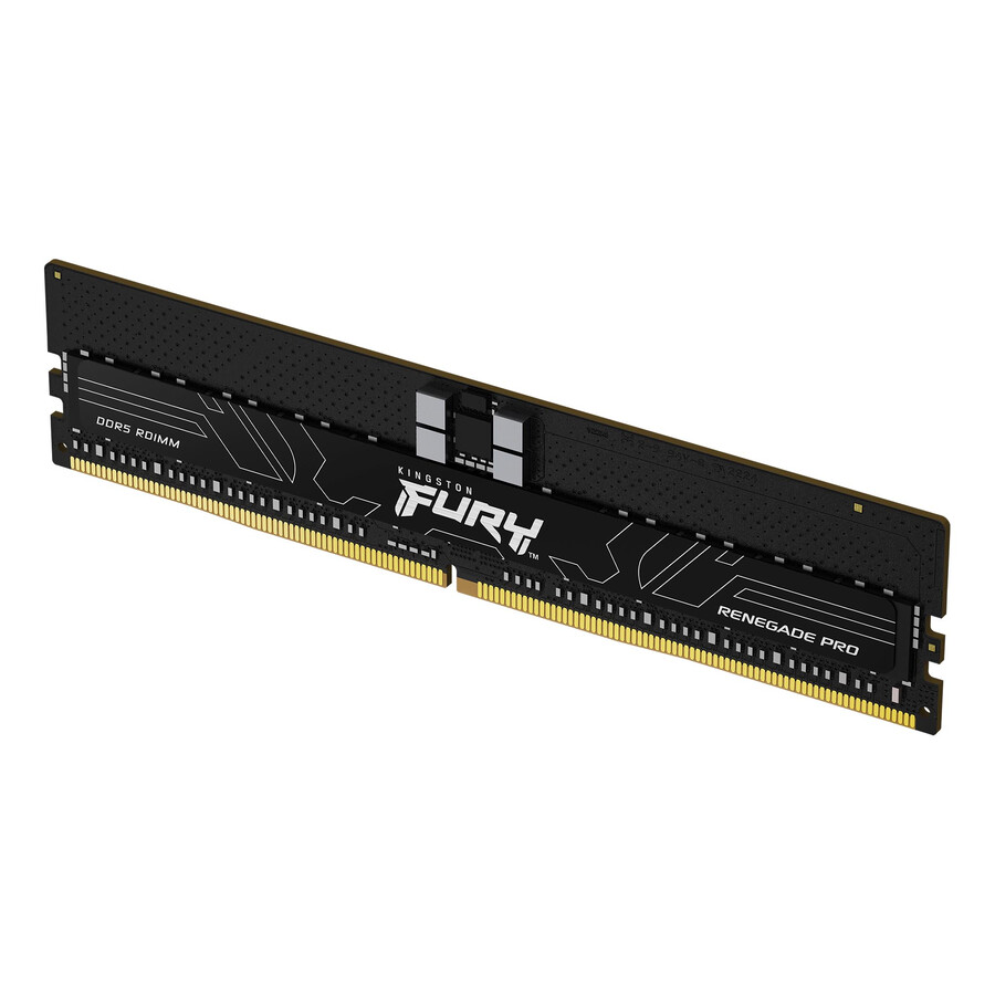 paměť kingston fury renegade pro ddr5 rdimm - rychlost = 6000 mts celková kapacita sada = 32 gb sada = jeden modul hustota paměti dram = 16 gb typ bitového profilu = intel xmp