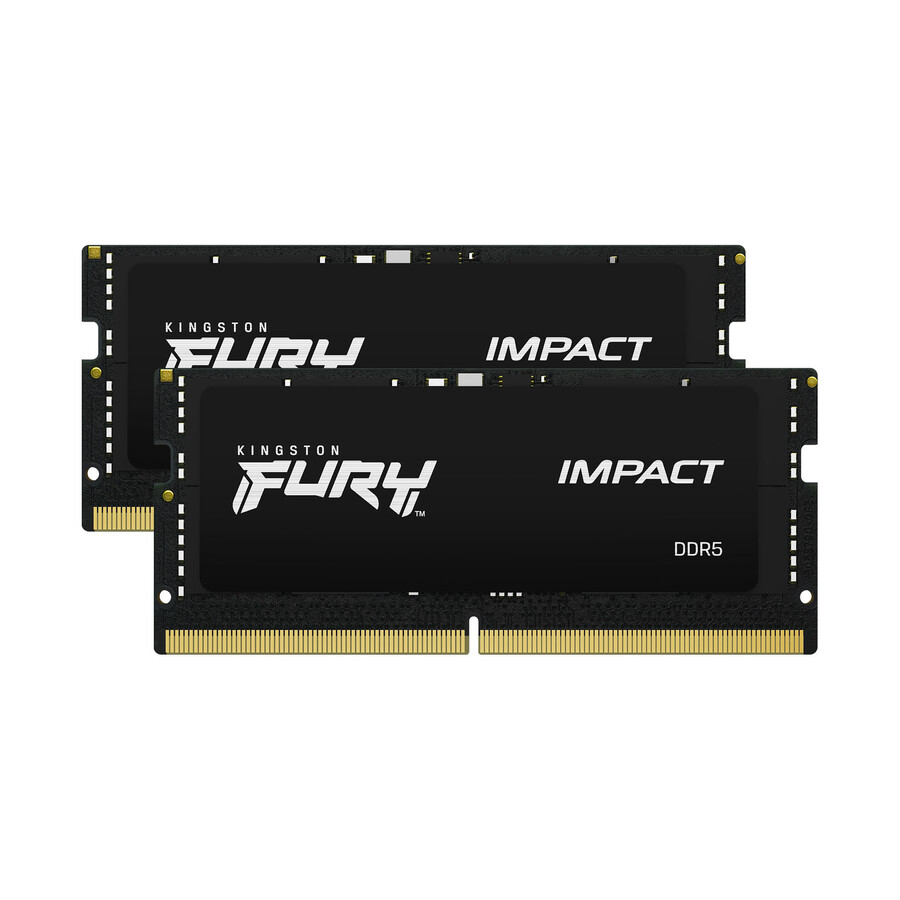 paměť kingston fury impact ddr5 - rychlost = 4800 mts celková kapacita sada = 16 gb sada = jeden modul hustota paměti dram = 16 gb typ profilu = plug play