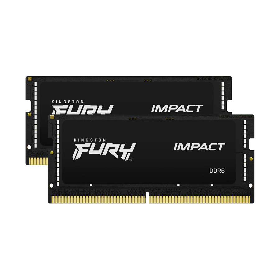 paměť kingston fury impact ddr5 - rychlost = 4800 mts celková kapacita sada = 32 gb sada = jeden modul hustota paměti dram = 16 gb typ profilu = plug n play