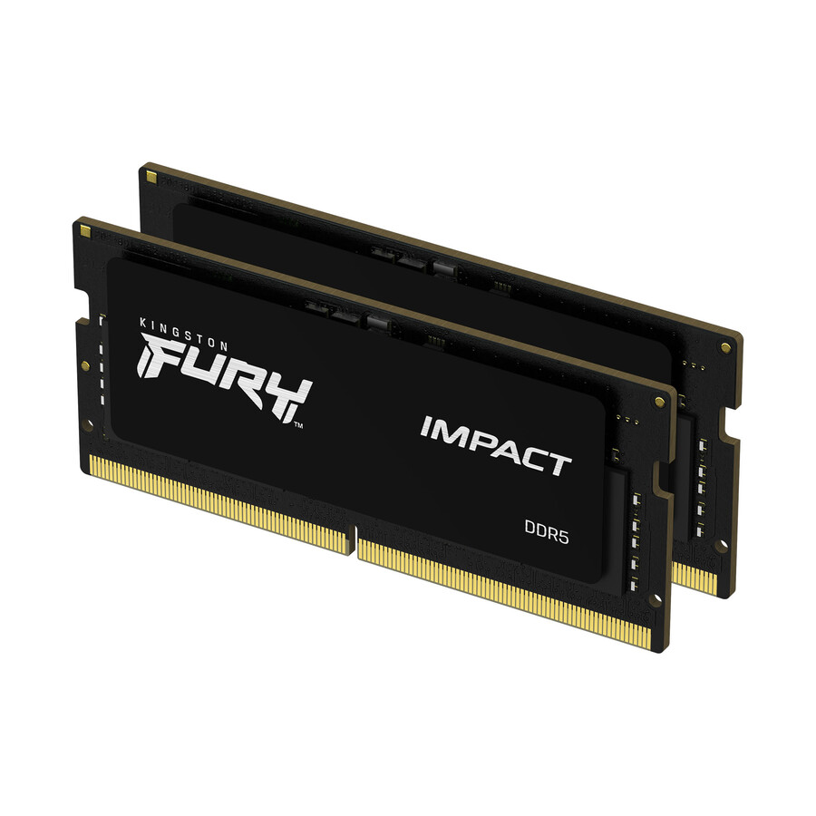 paměť kingston fury impact ddr5 - rychlost = 5600 mts celková kapacita sada = 32 gb sada = jeden modul hustota paměti dram = 16 gb typ profilu = plug n play