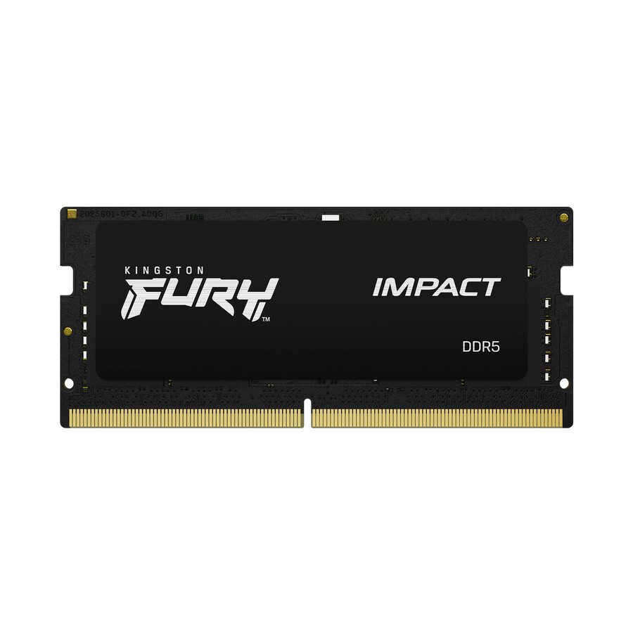 paměť kingston fury impact ddr5 - rychlost = 4800 mts celková kapacita sada = 64 gb sada = sada 2 ram hustota = 16 gb typ bitového profilu = plug n play