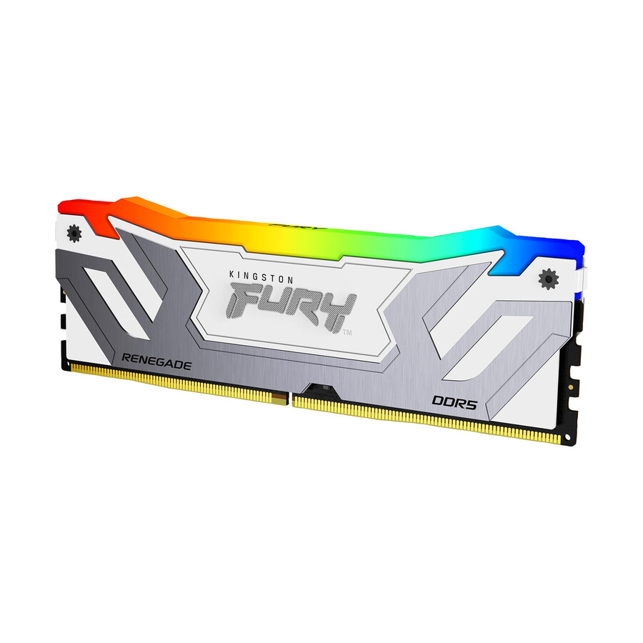 paměť kingston fury renegade ddr5 rgb - typ modulu = udimm rychlost = 6400 mts celková kapacita sada = 32 gb sada = sada 2 ks hustota paměti dram = 16 gb barva bitů = černá