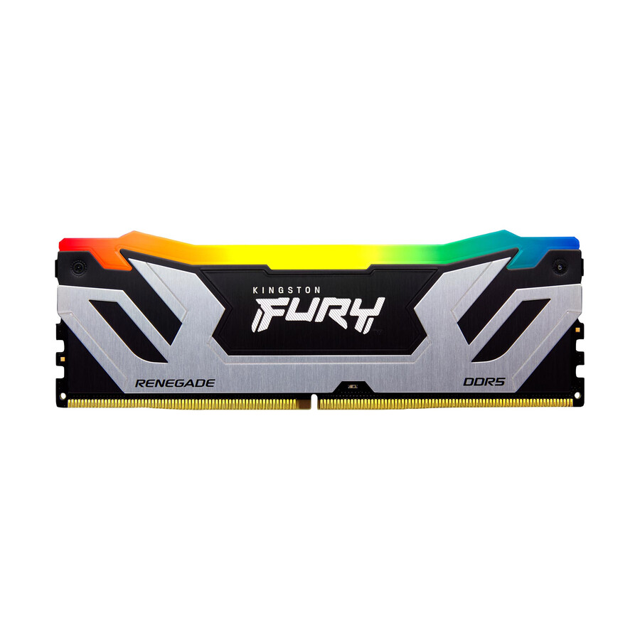 paměť kingston fury renegade ddr5 rgb - typ modulu = udimm rychlost = 7200 mts celková kapacita sada = 32 gb sada = sada 2 ks hustota paměti dram = 16 gb barva bitů = černá