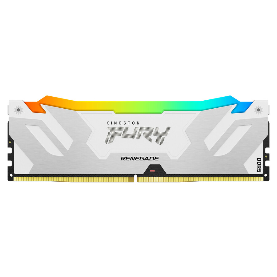 paměť kingston fury renegade ddr5 rgb - typ modulu = udimm rychlost = 6400 mts celková kapacita sada = 64 gb sada = sada 2 ks hustota ram = 16 gb barva bitů = černá