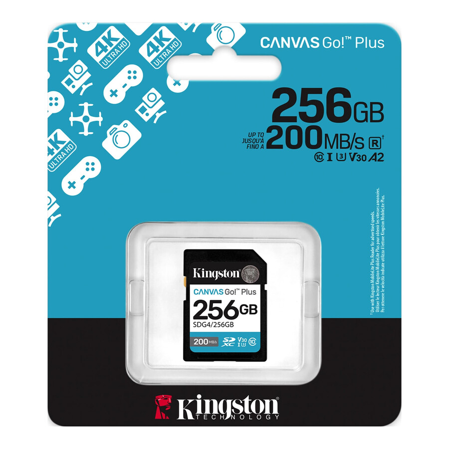 paměťová karta sd canvas go plus – číslo dílu=sdg4256gb