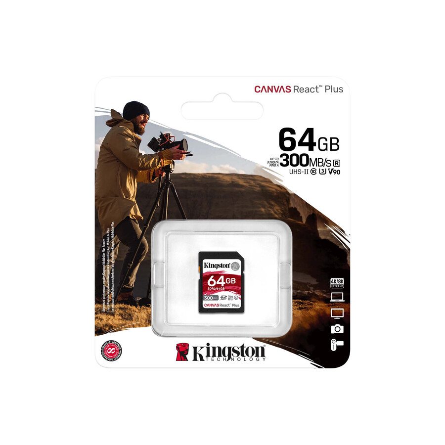 paměťová karta canvas react plus sd – kapacita = 64 gb