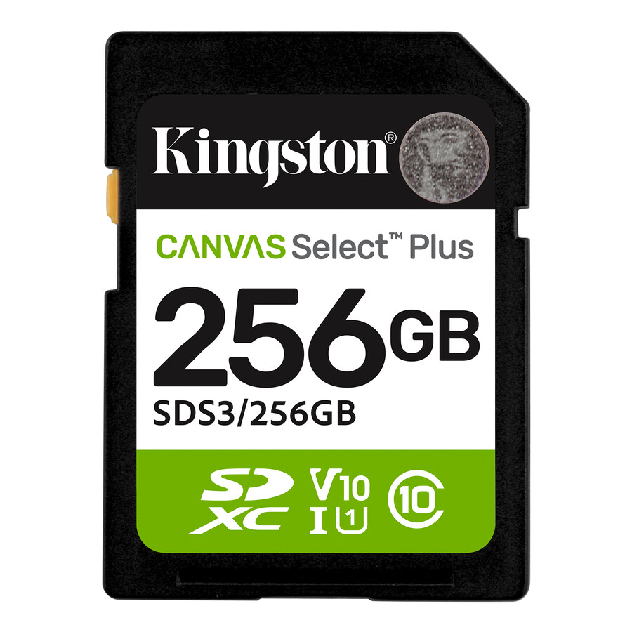 paměťová karta canvas select plus sd – kapacita = 256 gb