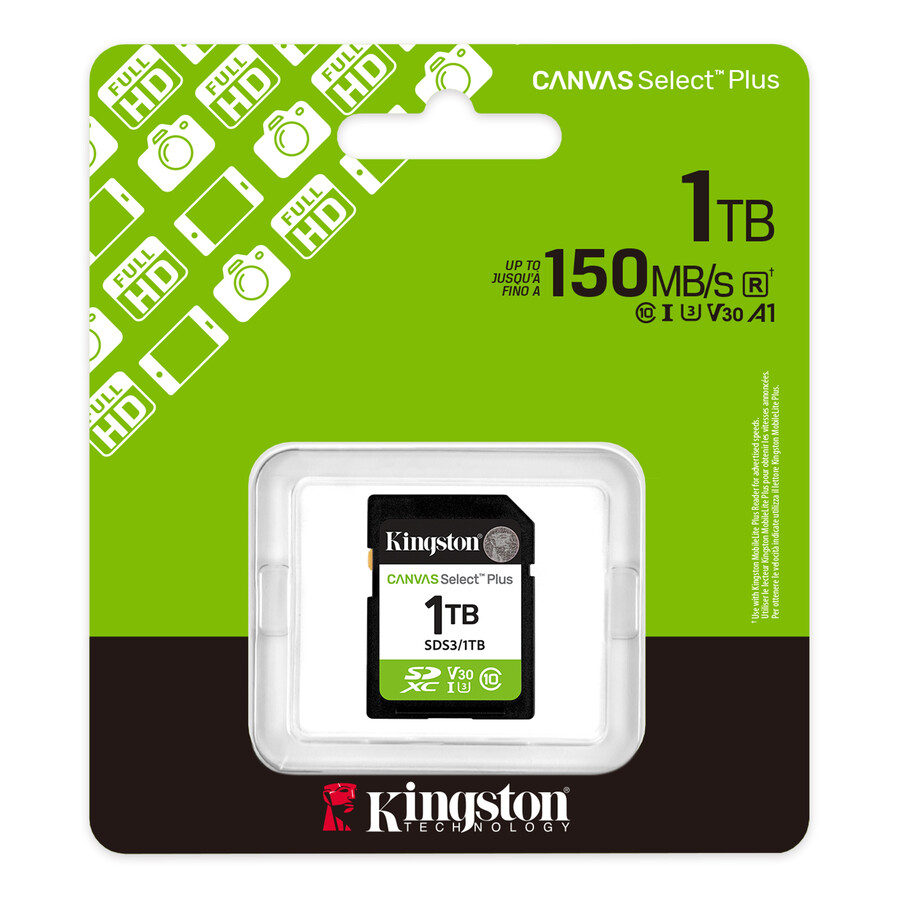 paměťová karta canvas select plus sd – kapacita = 512 gb