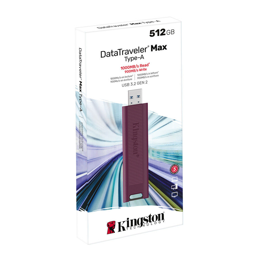flash disk datatraveler max usb 3.2 gen 2 řady - kapacita=256gb konektor=usb-a