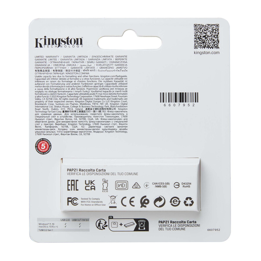 usb flash disk datatraveler exodia s – kapacita = 512 gb