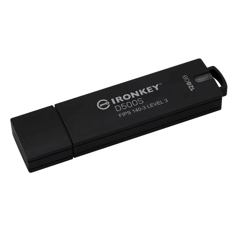 usb flash disk kingston ironkey d500s - kapacita = 128 gb