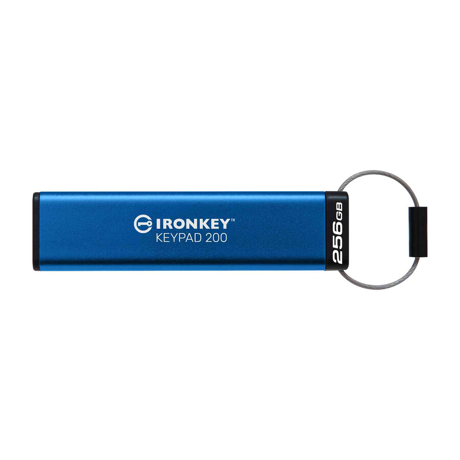 usb flash disk kingston ironkey keypad řady 200 - kapacita=128gb konektor=usb-c