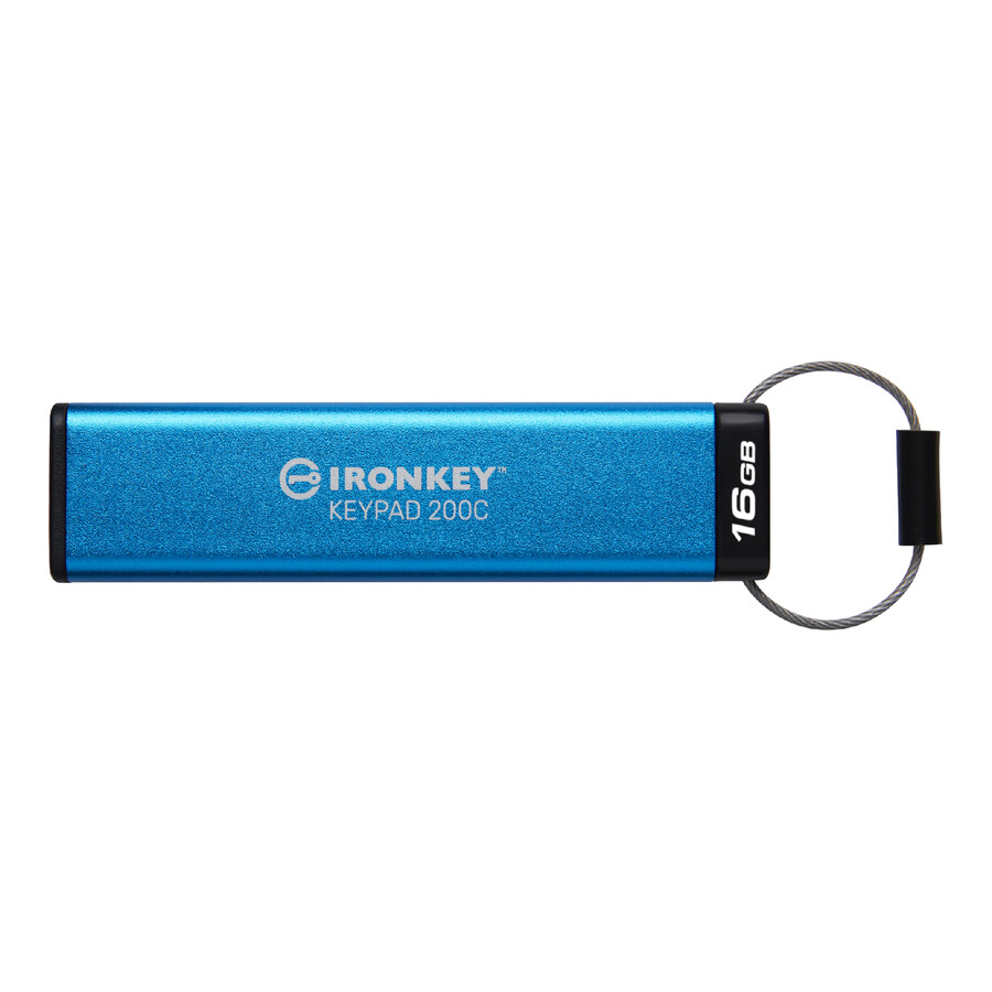 usb flash disk kingston ironkey keypad řady 200 - kapacita=256gb konektor=usb-c